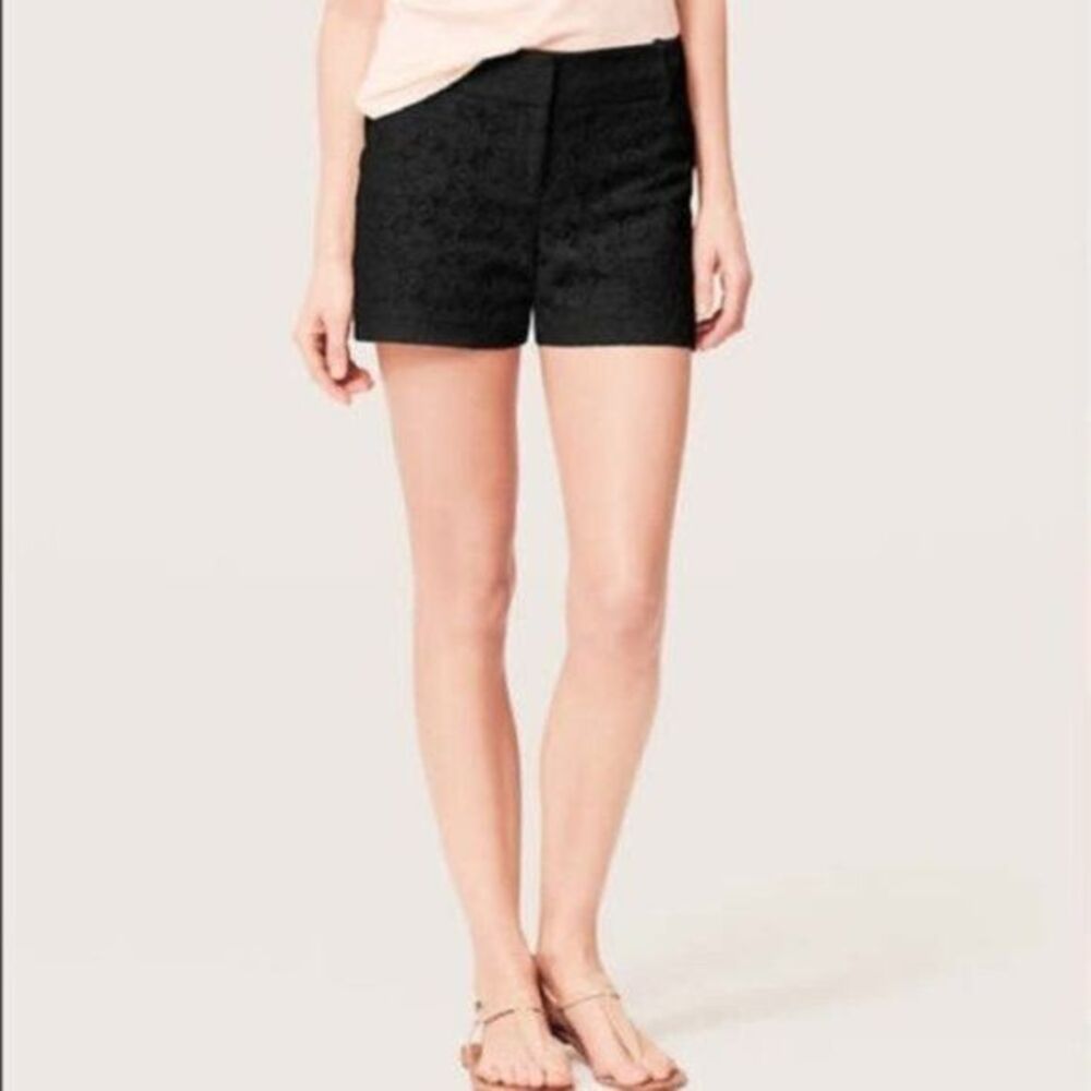 LOFT Black Lace Shorts Size 0